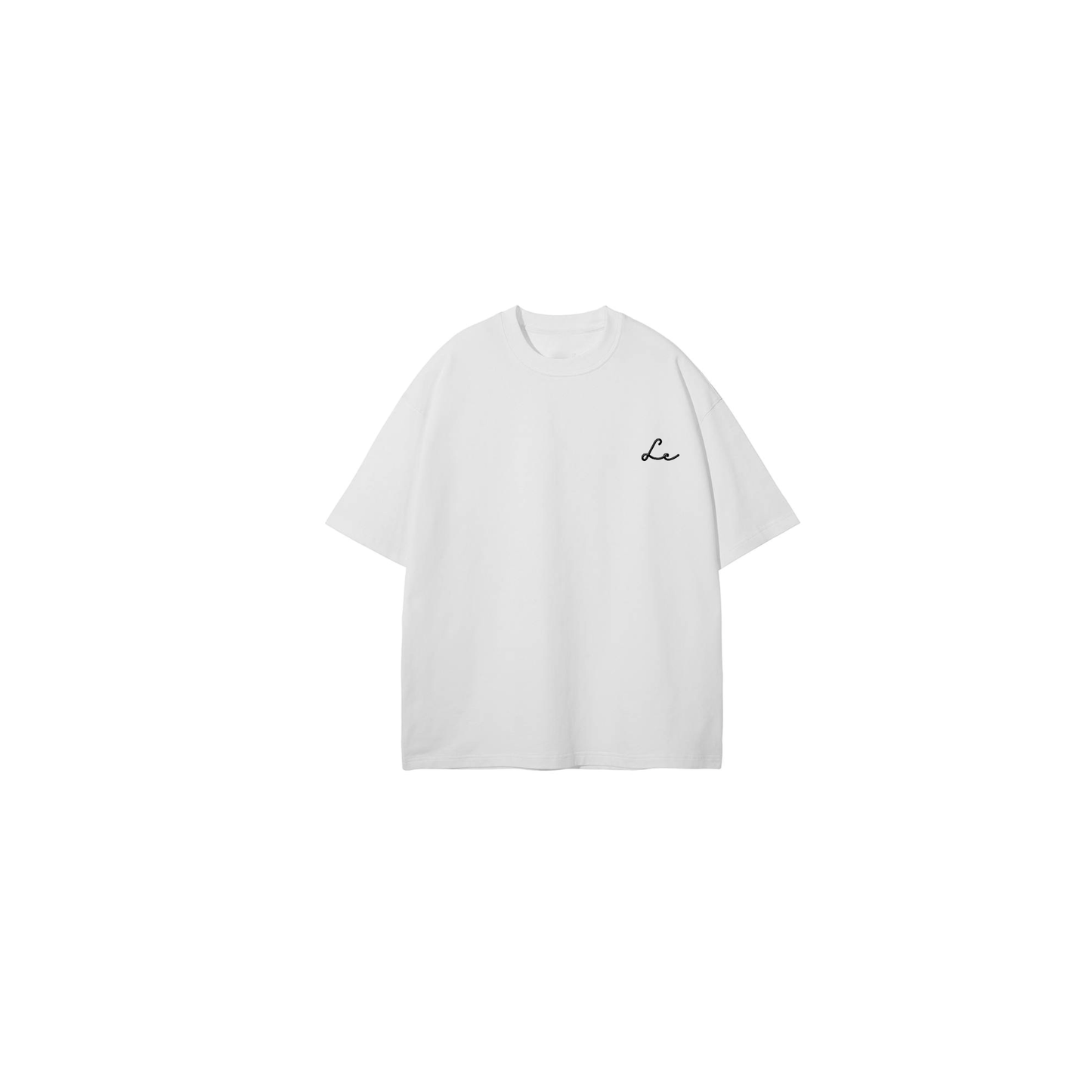 White LC Oversized Logo T-Shirt
